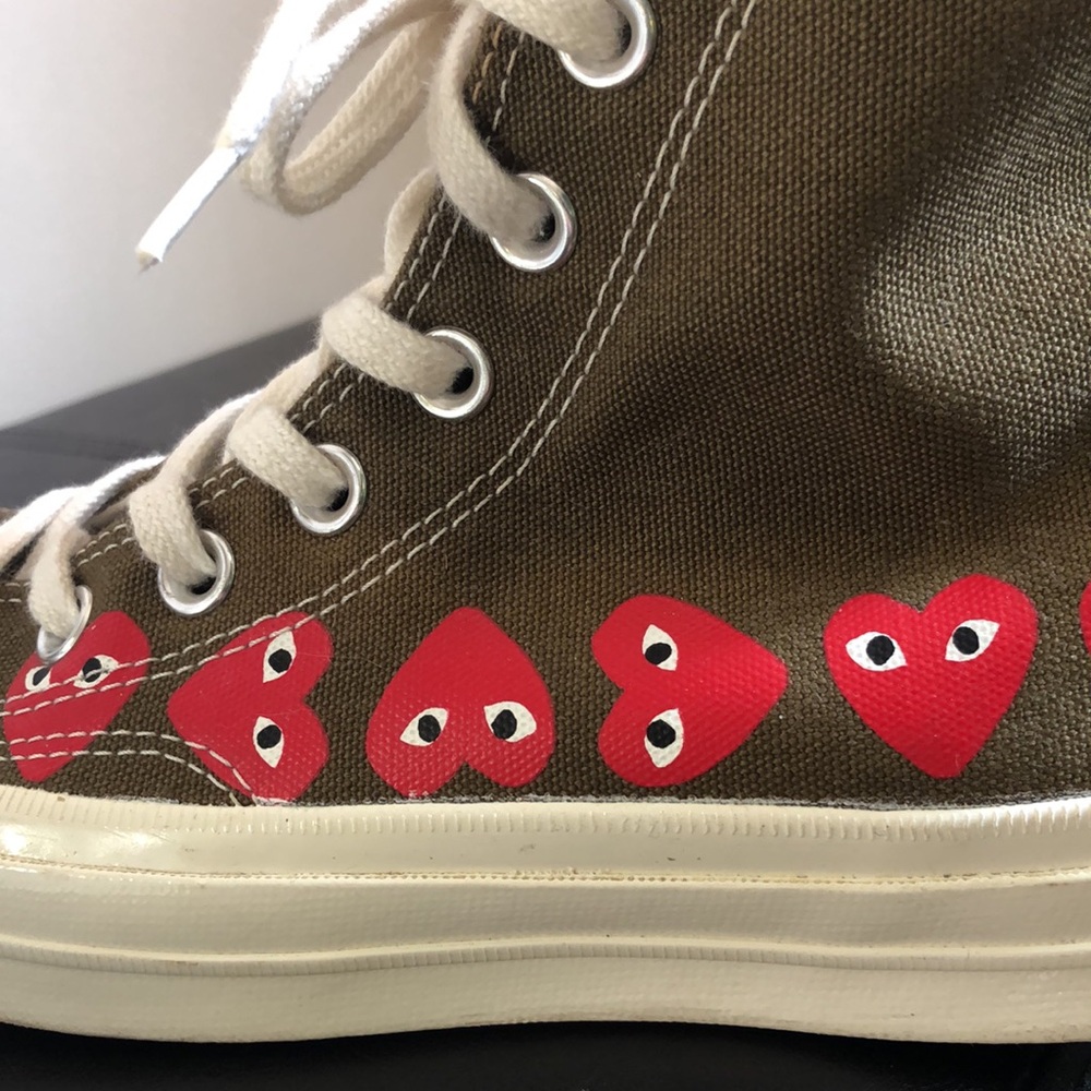 Converse Women/Men’s Chuck Taylor Comme des Garçon Woman sz 6, Men sz4. Olive